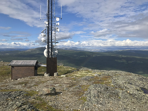 Fra toppen mot Nordnordøst