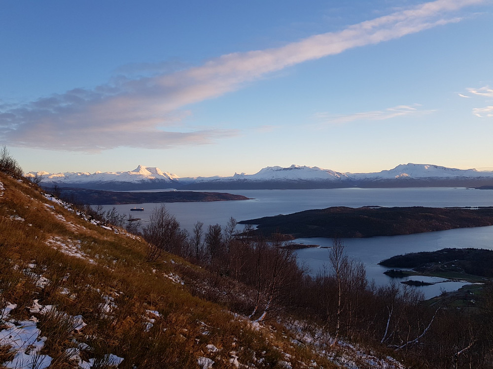 Fantastisk utsikt mot Narvik