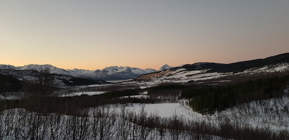 Bildet tatt fra skiløypa