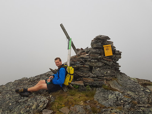 Hans Thorvald på toppen av Vardfjellet