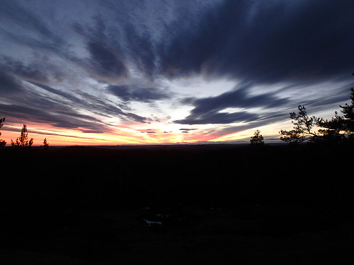 Fin solnedgang på Hørsfjell