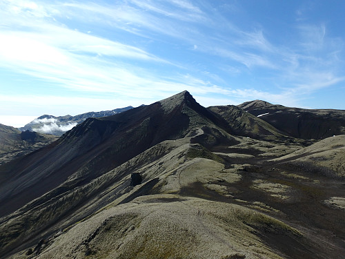 Utsikt fra Trollslottet mot Borga og Midtfjellet
