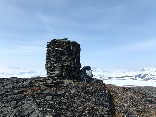 Stor varde på toppen av Høgskardfjellet