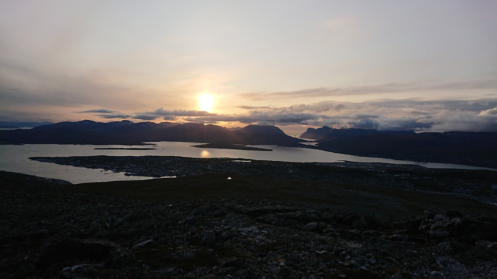 Toppen av Nordjellet, fin utsikt mot blant annet Kvaløya