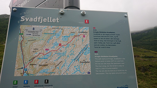 Infoskilt ved stistart