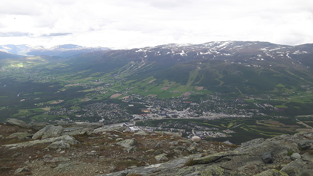 Utsikt over Oppdal fra Almanberget