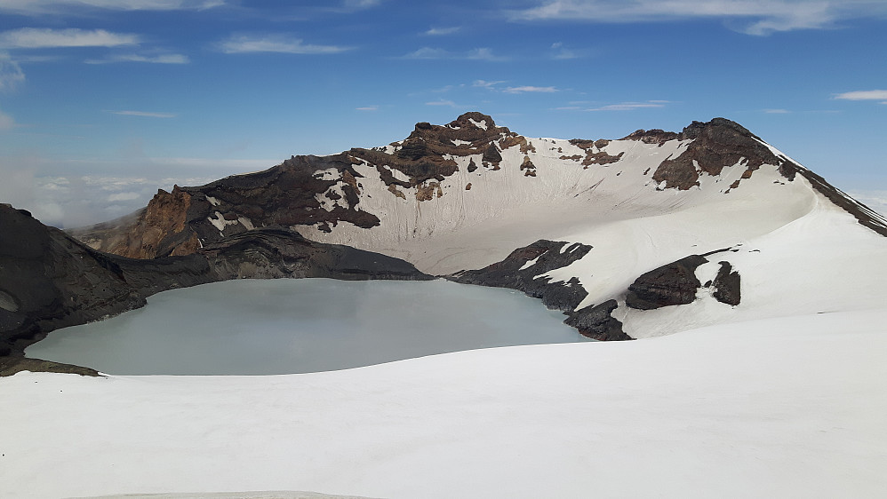 Ruapehu crater lake.
