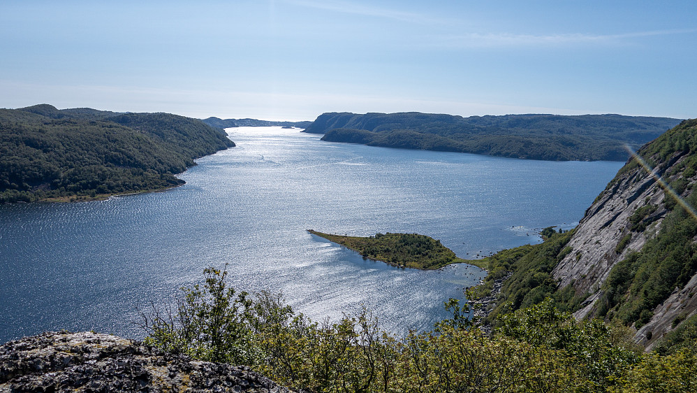 Utsikt mot Farsund i enden av fjorden