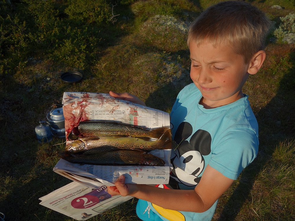 Litt av Eirik sin fangst.