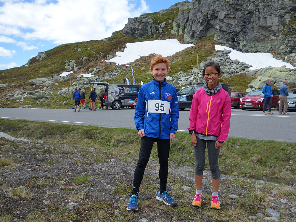 Ola og Linn Therese før start.