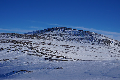 Svahøa lite med snø på baksiden..