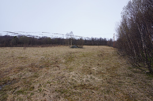 Dårlig med skiføre de første 500 metrene.