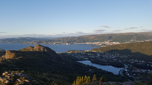 Nydelig dag i Bergen, ser her mot Bergen sentrum.