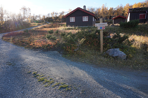 Fin merket sti.
