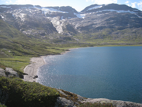 En oase dukket plutselig opp her ved Øvre Fagervollvatna.