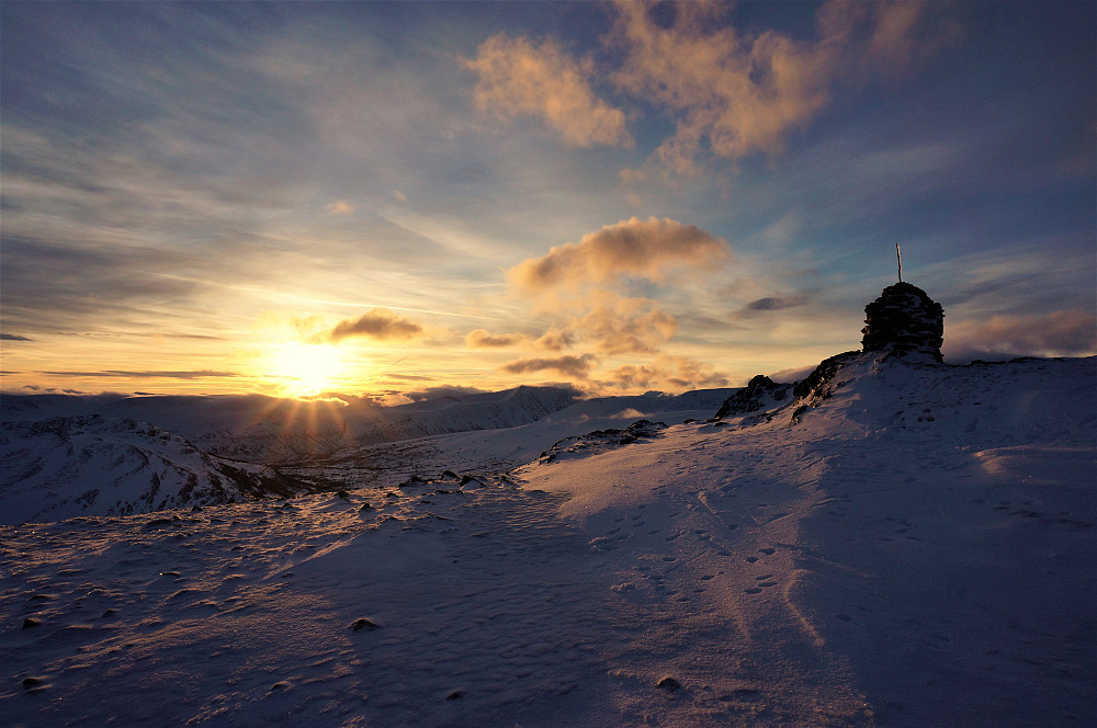 Solnedgang ved Høghøa.