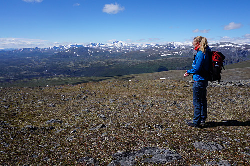 Fin utsikt til Snøhettamassivet.