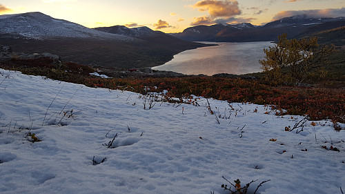 Første snødryss...