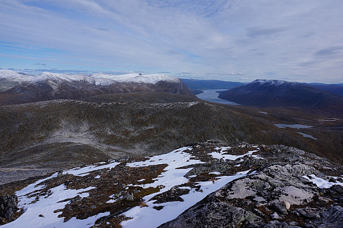 Storlifjellet, Gjevillvasskamban, Gjevillvatnet og Okla.