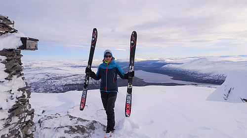 Blåhøa med randonee ski først i oktober, tror jeg drømmer.