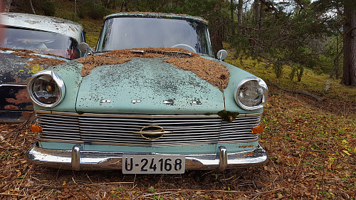 Opel 1962 modell som fortsatt har skiltet på... 