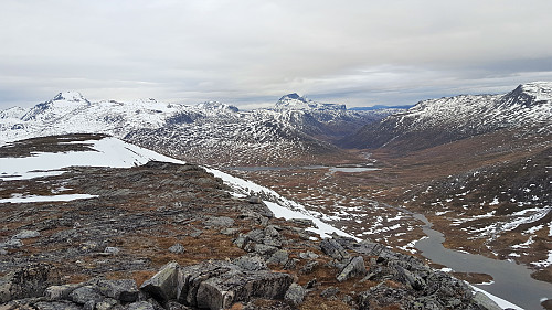 Vått nedover Folddalen.  