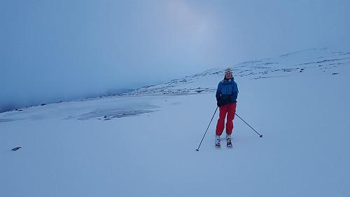 Siri ikke helt fornøyd med skiføret.