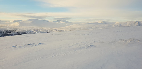 Fin utsikt over til Snøhetta.