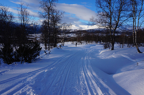 Fint å starte turen opp til Blåøret fra Haugset