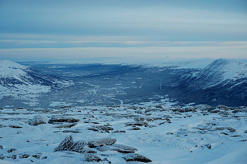 Oppdal sentrum ligger i en kuldegrop - 21.