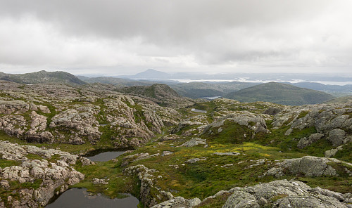 Utsikt mot Siggjo, toppen av Bømlo