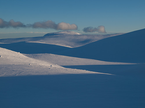 Høgevarde sett fra Gråfjell, omtrent.