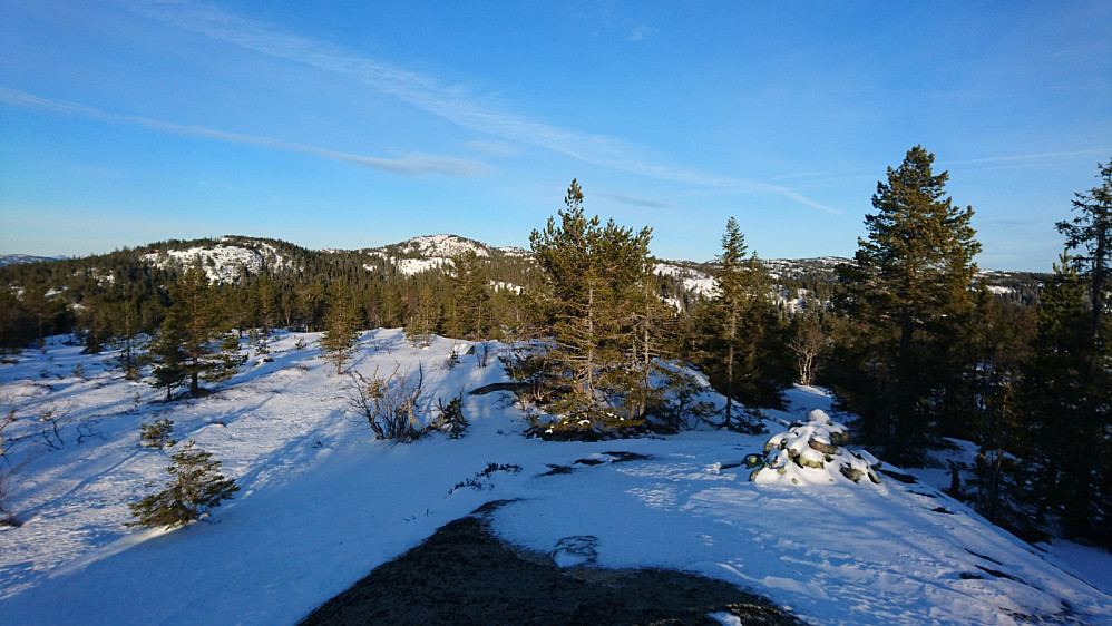 Toppunktet på Svanstulflottene med varde