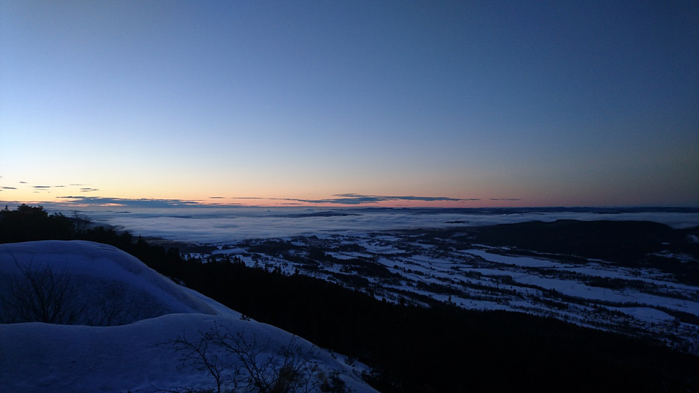 På Nordre Skrehelle før soloppgang