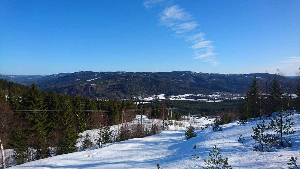 Toppen med skitrekket
