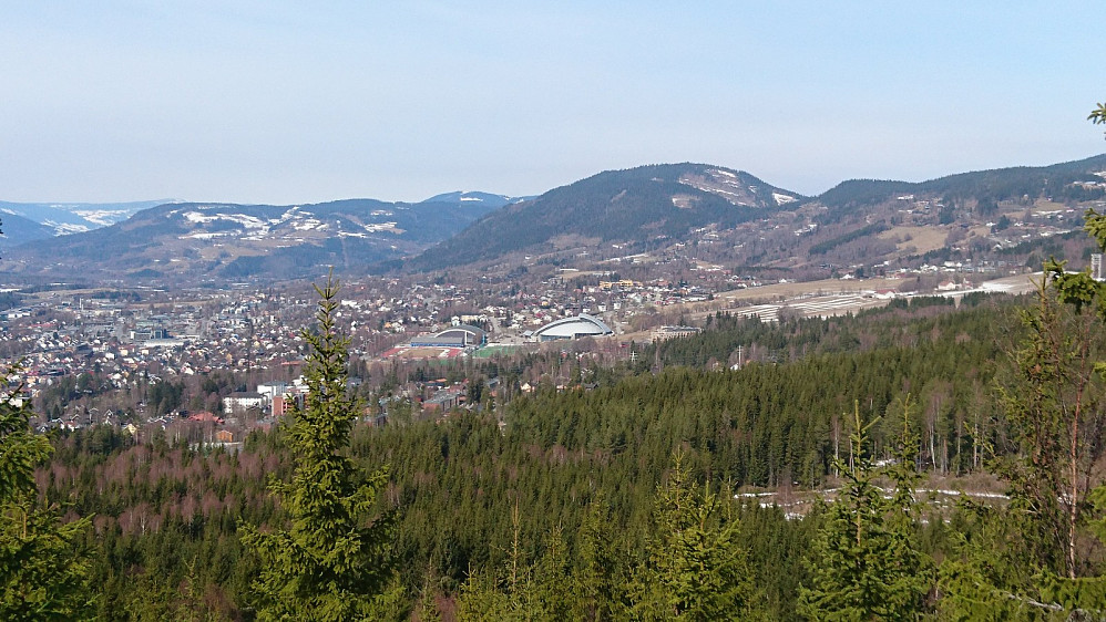 Utsikt nordover fra Sauhaugen