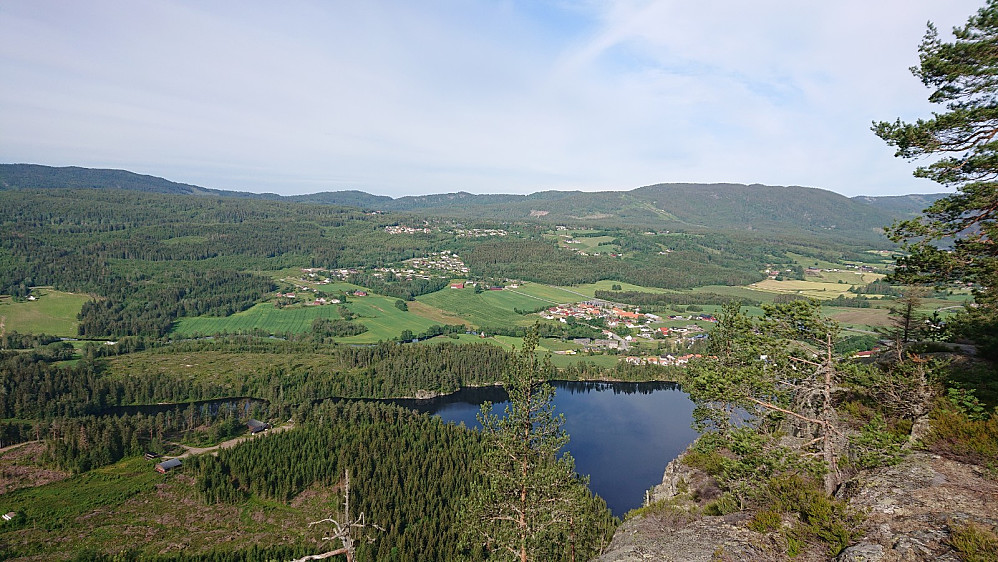 Fra Ramsås, utsikt vestover utover Siljan 