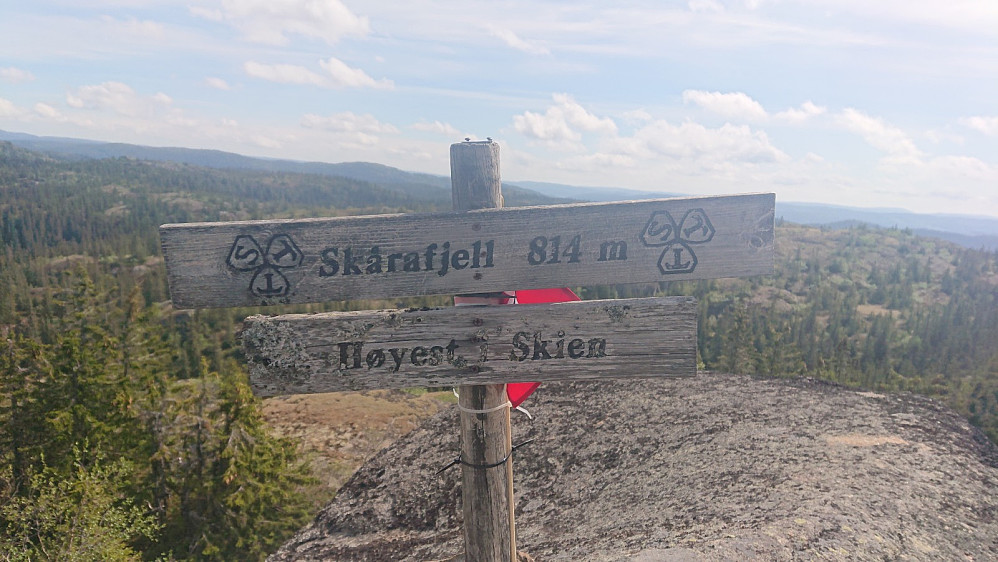 Høyeste punkt i Skien kommune.