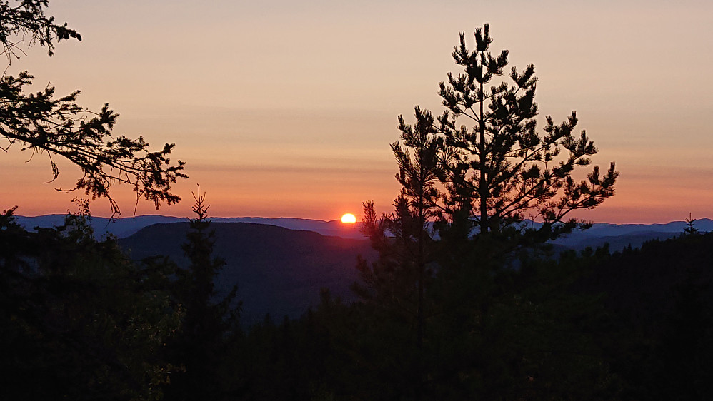 Fint å få med seg solnedgangen.