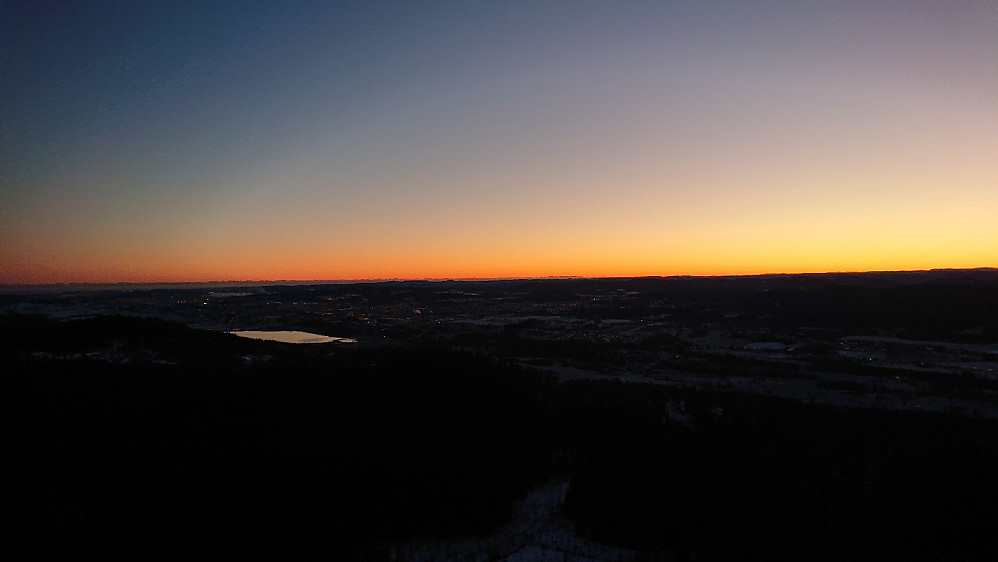 Fra Ramsberget etter solnedgang.