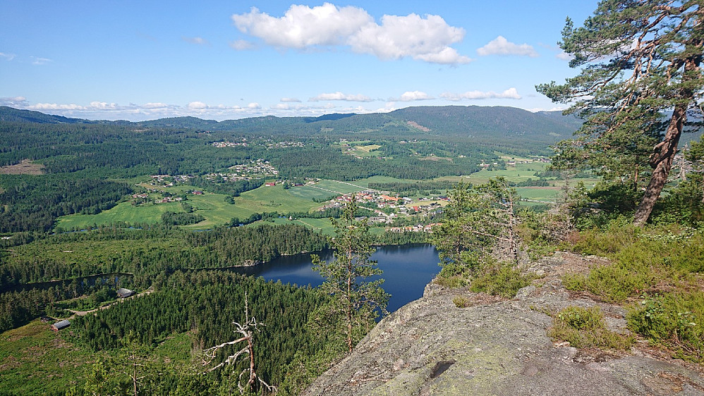 Utsikt over Siljanbygda.