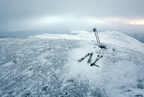 Det var lite snø på toppen av Trollhøe, men det var fint ellers.