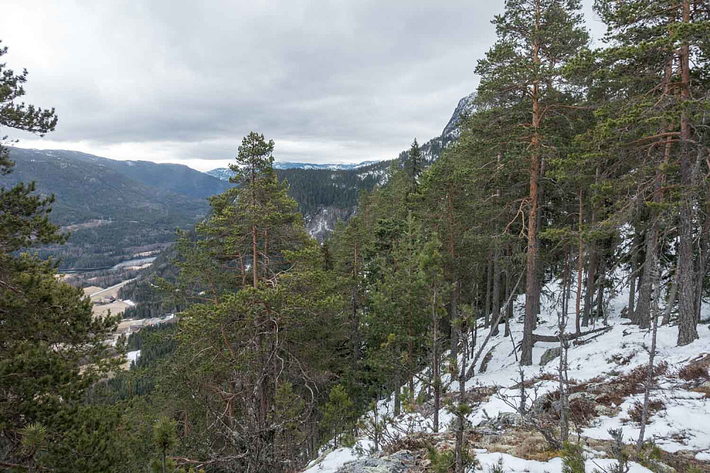 Utsikten sørover.