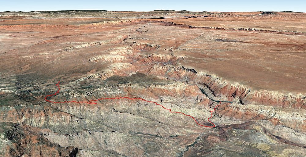 Moro å se ruta i Google Earth