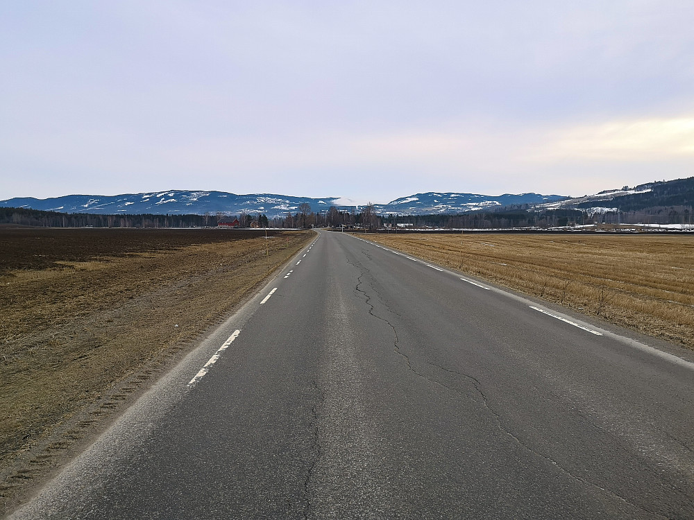 Og slik ser det ut få kilometer unna 