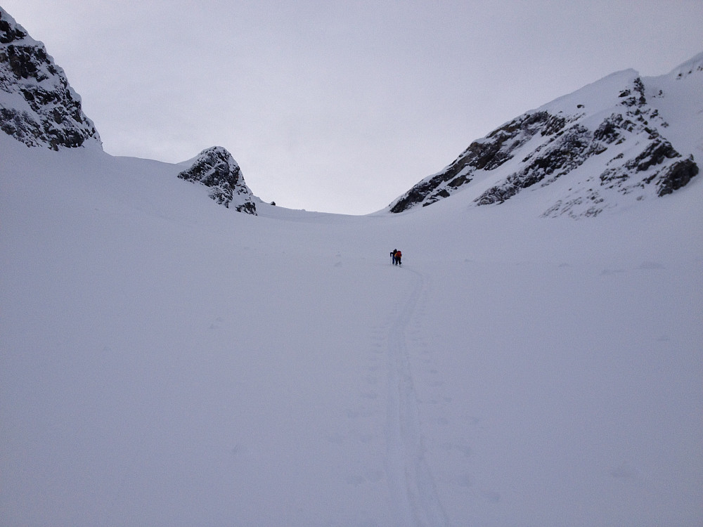 Mye og bra snø opp til Storbreskardet.