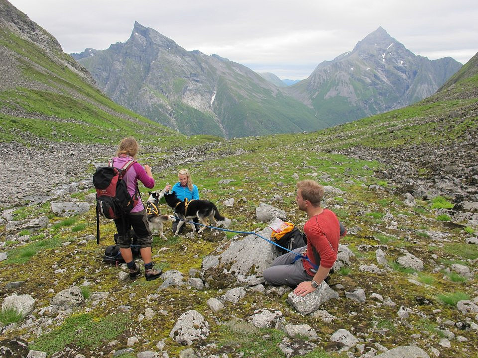 I Konedalen med Slogen og Smørskredtind i bakgrunn.