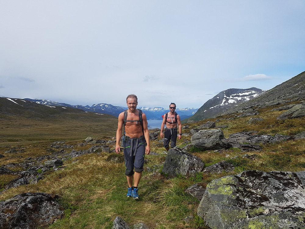 God temperatur og godt tempo innover Hestbotn.