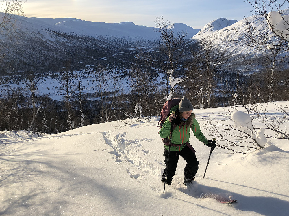 Anja får kjenne på hvordan det er å gå først.