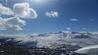 Utsikt mot Rondanemassivet i sør, frå toppen av Veslkringla.